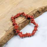 MYGA Red Jasper Chip Bracelet