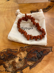 MYGA Red Jasper Chip Bracelet