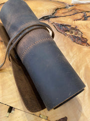 PAPER HIGH Buffalo Leather roll up art case