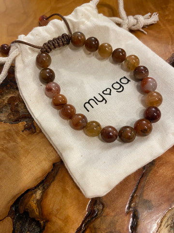 MYGA Red Jasper Chip Bracelet