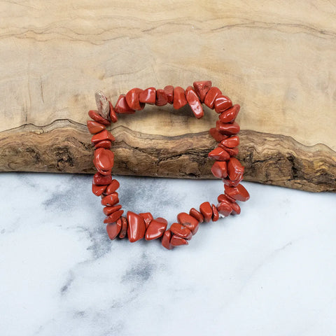 MYGA Red Jasper Chip Bracelet